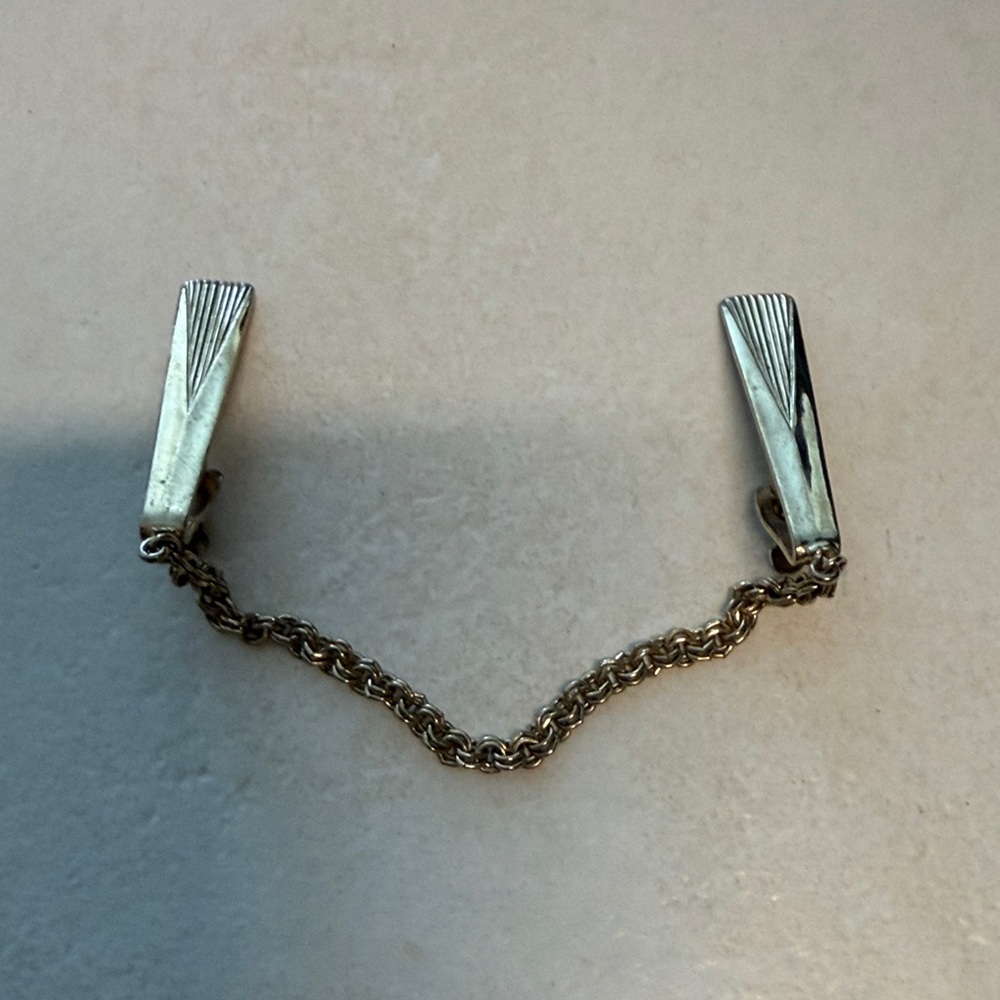 Vintage Silver and Gold Tone Sweater Clip